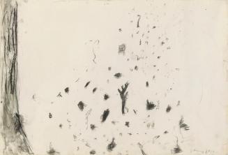 Gunter Damisch, Ohne Titel, 1987, Aquarell und Kohle auf Papier, 60 × 85 cm, Schenkung Sammlung ...