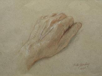 Berta Friederike Grünberg, Linke Hand, 1960, Kreide auf Papier, 17,5 x 23,5 cm, Belvedere, Wien ...