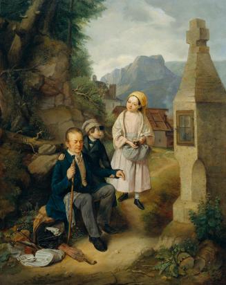 Hans Gasser, Der blinde Geiger, 1844, Öl auf Leinwand, 52,5 x 42 cm, Belvedere, Wien, Inv.-Nr.  ...