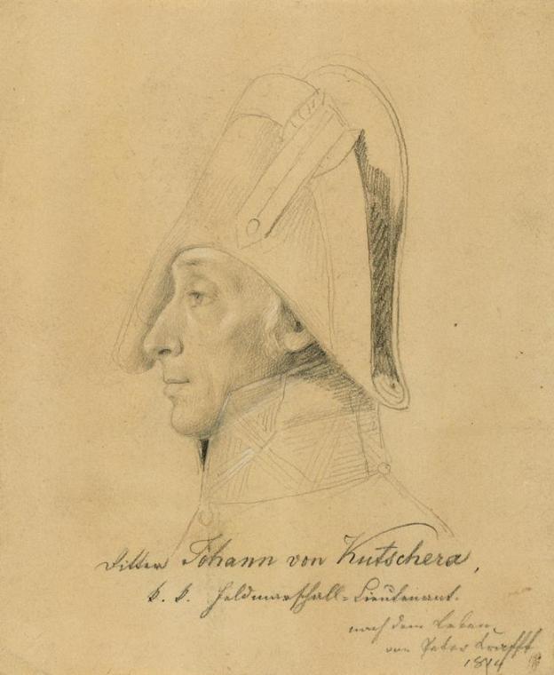 Johann Peter Krafft, Feldmarschallleutnant Johann Ritter von Kutschera (Porträtstudie zu "Siege ...