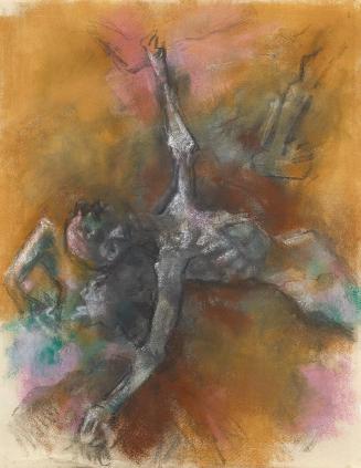 Gerhart Frankl, Leichen in gelber Sandgrube, 1962, Kohle, Pastell und Gouache auf Papier, 40,3  ...