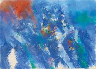 Gerhart Frankl, Bergphantasie X – Westalpen, 1962, Pastell und Gouache auf Papier, 54,2 × 39 cm ...