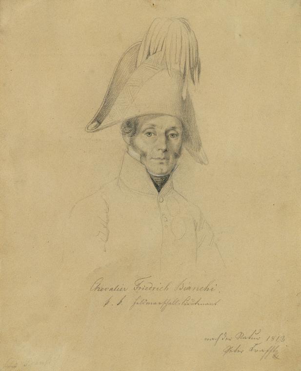 Johann Peter Krafft, Chevalier Friedrich Bianchi (Detailstudie zu "Siegesmeldung des Fürsten Sc ...