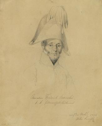 Johann Peter Krafft, Chevalier Friedrich Bianchi (Detailstudie zu "Siegesmeldung des Fürsten Sc ...