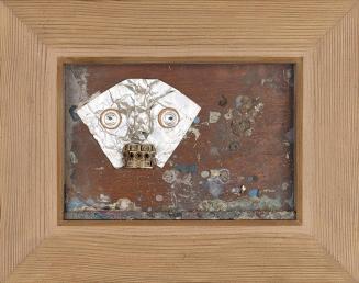 František  Hudeček, Selbstporträt, 1930/1939, Collage, Assemblage, 19 × 28,5 cm, Dauerleihgabe  ...