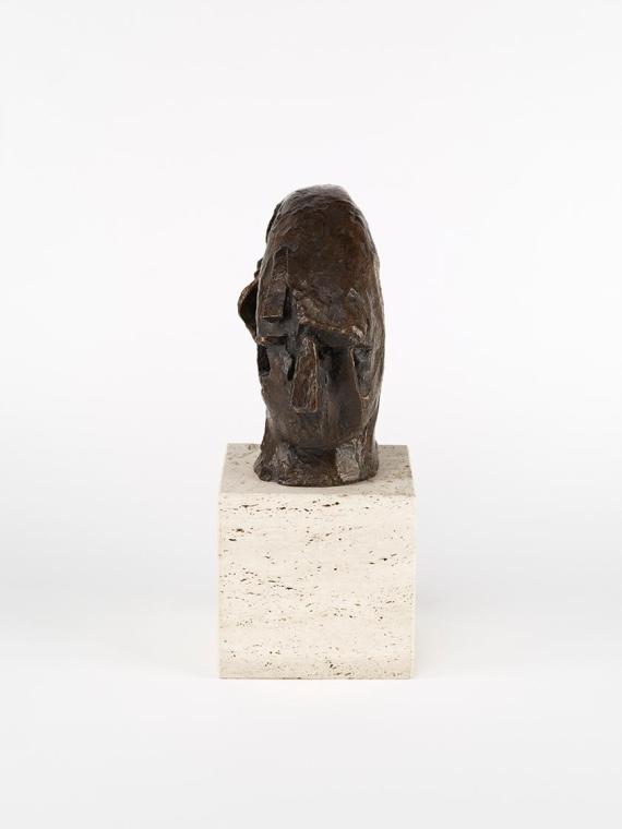 Vincenc Makovský, Kopf II, 1929, Bronze, 24 × 23 × 12 cm, Dauerleihgabe Sammlung Rotter, Belved ...