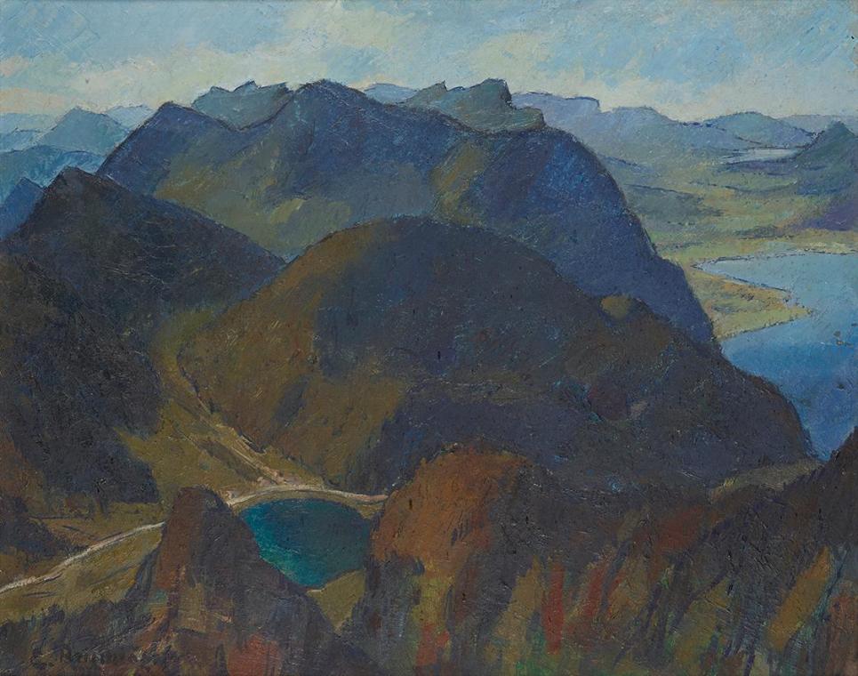 Emil Beischläger, Mondsee, 1939, Öl auf Leinwand, 54 x 68 cm, Dauerleihgabe des Bundesministeri ...
