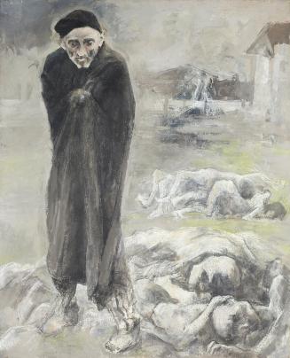 Gerhart Frankl, Ein Überlebender, 1964/1965, Öl und Tempera auf Leinwand, 127 × 102 cm, Legat P ...
