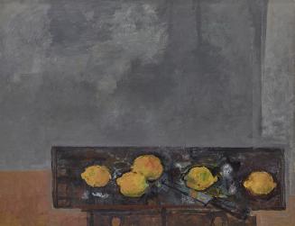 Gerhart Frankl, Stillleben mit fünf Zitronen, 1963, Tempera und Öl auf Leinwand, 64 × 81,5 cm,  ...