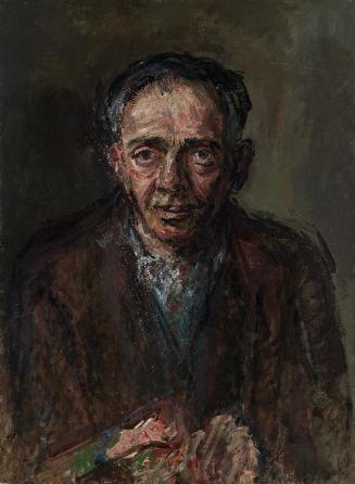Gerhart Frankl, Selbstbildnis III, 1951–1955, Öl und Tempera auf Leinwand, 69 × 51 cm, Schenkun ...
