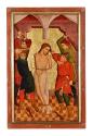 Österreichischer Maler, Geißelung Christi, Wien um 1430/1440, Malerei auf Holz, 79 × 47 cm, Dau ...