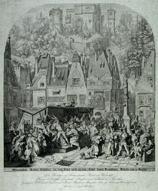 Julius Thaeter nach Moritz von Schwind, Ritter Curt's Brautfahrt, 1847, Kupferstich auf Papier, ...