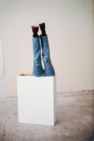 Erwin Wurm, one minute sculpture, 1997/2005, C-Print, 45 × 30 cm, Belvedere, Wien, Inv.-Nr. 114 ...