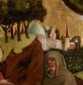 Meister von Schloss Lichtenstein, Versuchung Christi, Detail, um 1445/1450, Malerei auf Tannenh ...