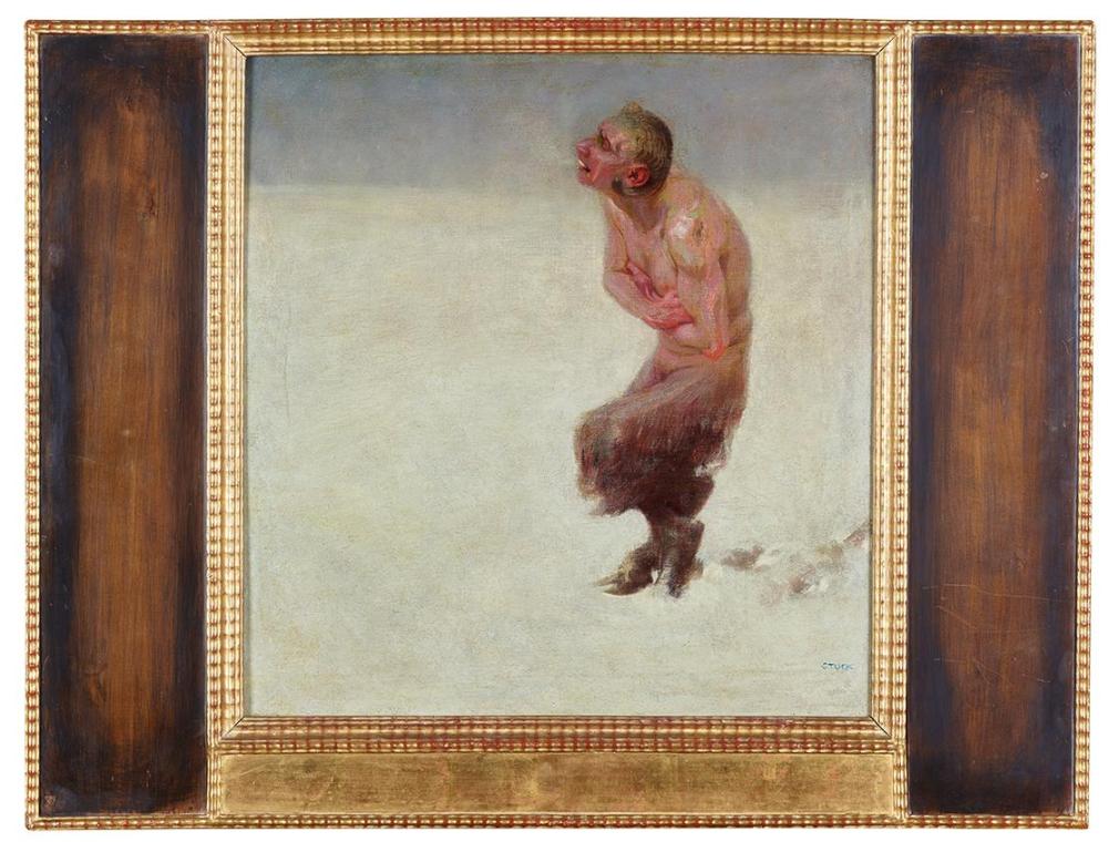 Franz von Stuck, Verirrt, 1891, Öl auf Leinwand, 48 x 46 cm, Belvedere, Wien, Inv.-Nr. 7951