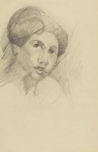Anny Dollschein, Damenbildnis, Kohle, 44,1 × 29 cm, Belvedere, Wien, Inv.-Nr. 11046/31