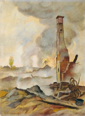 Fritz-Rocca-Humpoletz, Polenfeldzug, 1939, Öl auf Karton, 47 x 36 cm, Belvedere, Wien, Inv.-Nr. ...