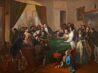 Eduard Swoboda, Va banque (Glücksspiel), 1849, Öl auf Leinwand, 94,5 x 126,5 cm, Belvedere, Wie ...