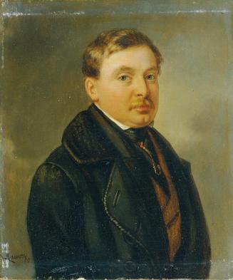 Joseph Lavos, Der Maler Josef Feid (1806–1870), Öl auf Holz, 13 x 11 cm, Belvedere, Wien, Inv.- ...