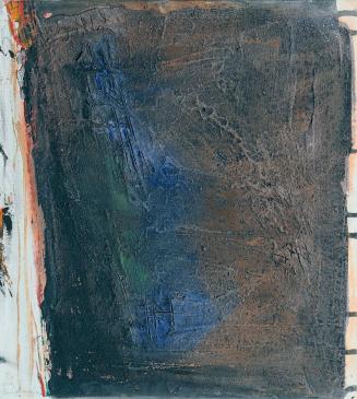 Lothar Bruckmeier, Zur weißen Rose, 1996, Öl auf Leinwand, ungerahmt: 50 × 45,5 × 2,5 cm, Belve ...