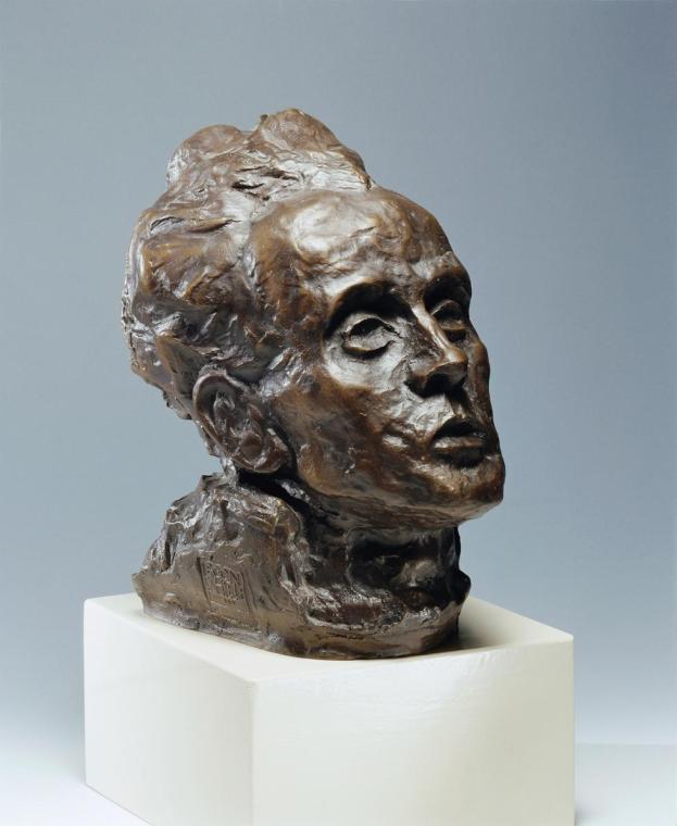 Egon Schiele, Selbstbildnis, 1916/1918 (Nachguss: 1980), Bronze, H: 28 cm, Belvedere, Wien, Inv ...