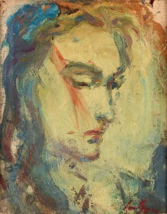 Jean [Hans] Egger, Signe Wallin, um 1930, Öl auf Leinwand, 41 × 33 cm, Belvedere, Wien, Inv.-Nr ...