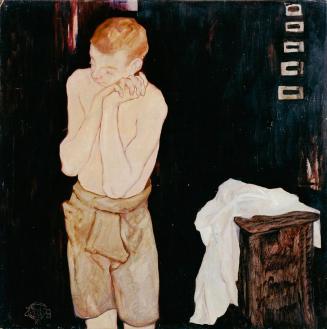 Franz Secky, Debil, 1929, Öl auf Leinwand, 95,5 x 95,5 cm, Belvedere, Wien, Inv.-Nr. 6273
