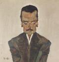 Egon Schiele, Eduard Kosmack, 1910, Öl auf Leinwand, 99,8 × 99,5 cm, Belvedere, Wien, Inv.-Nr.  ...