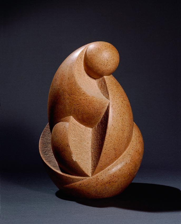 Georg Zauner, Knospe, 1972, Kunststein, Artothek des Bundes, Dauerleihgabe im Belvedere, Wien,  ...