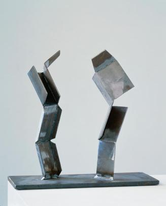 Robert Kabas, Zwei Figuren (Modell), 1998, Eisen, H: 29 cm, Belvedere, Wien, Inv.-Nr. 9520b