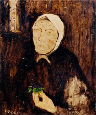 Franz Secky, Die Veilchenverkäuferin, 1927, Öl auf Leinwand, 62 x 52 cm, Belvedere, Wien, Inv.- ...
