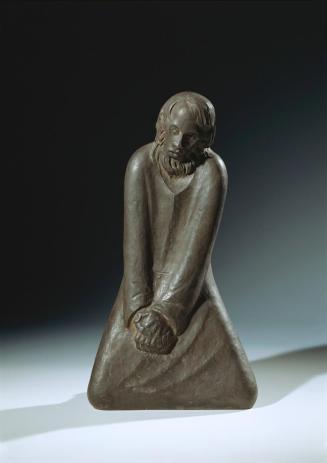Ernst Barlach, Der Zweifler, 1932 (Guss: 1943), Bronze, H: 50,5 cm, Belvedere, Wien, Inv.-Nr. 4 ...