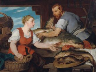 Hans Canon, Der Fischmarkt, 1885, Öl auf Leinwand, 131,7 x 175 cm, Belvedere, Wien, Inv.-Nr. 56 ...