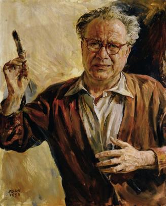 Robert Fuchs, Selbstbildnis im Alter von 63 Jahren, 1959, Öl auf Holz, 77 x 62,5 cm, Belvedere, ...