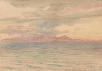 Josef Hoffmann, Sonnenuntergang im Golf von Karthago, 1897, Aquarell, 16,5 × 23,7 cm, Belvedere ...